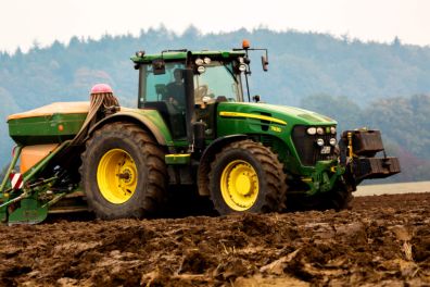 Getreideaussaat mit John Deere